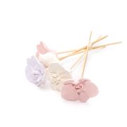 Dekoratif Bambu Çubuklu Koku Yayan Büyük Çiçekler-Pembe Set