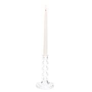 20 cm Kristal Şamdan Mumluk ve Mum Seti (Tekli)