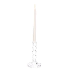 20 cm Kristal Şamdan Mumluk ve Mum Seti (Tekli)