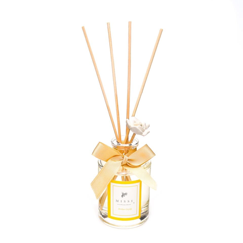 110 ml Silindir Şişe Amber Çiçeği Oda Kokusu