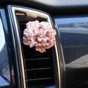 Pembe Karanfil Taşlı Vanilya Sandal Araba/Araç Kokusu (20 ml esans ile birlikte)