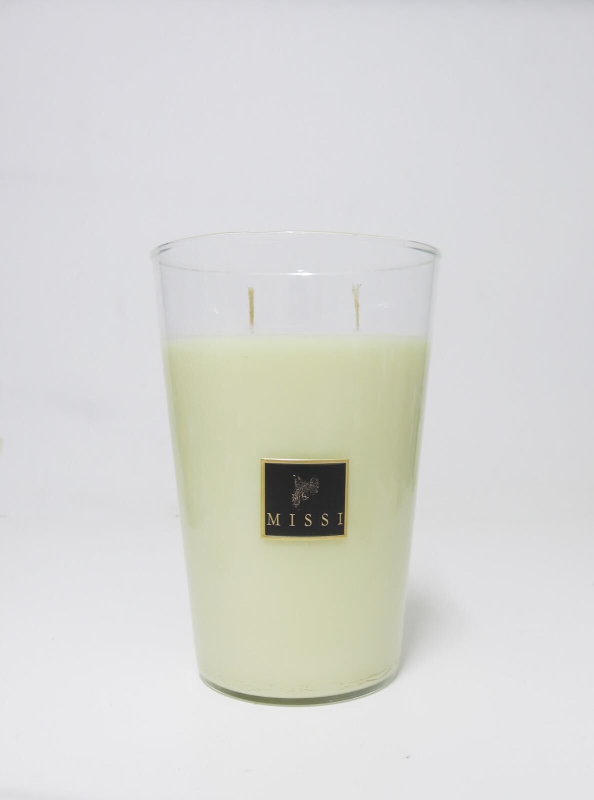 Büyük Cam Vazo Dark Amber Kokulu Vegan Mum (1200 gr)