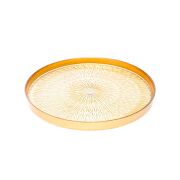 Dekoratif Amber Cam Sunumluk Tepsi/tabak