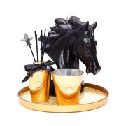 Dekoratif Amber Cam Sunumluk Tepsi/tabak