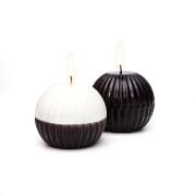 2li Fitilli Degrade Siyah Top Mum Seti (8 cm)