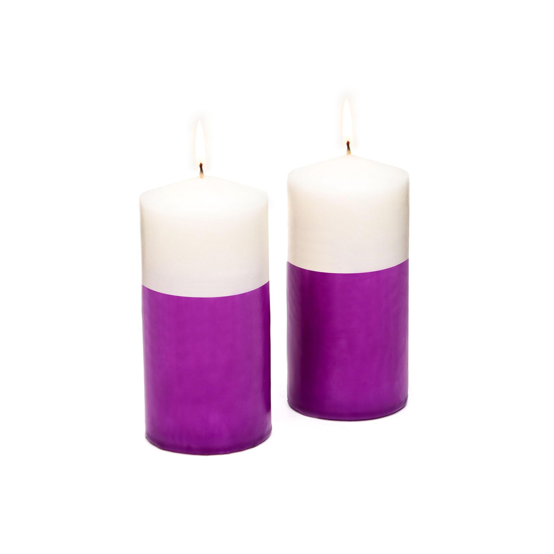 2li Degrade Silindir Mor Mum (5,5 X11 CM)