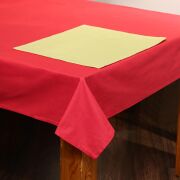 Kırmızı Pamuklu Masa Örtüsü (140x180)