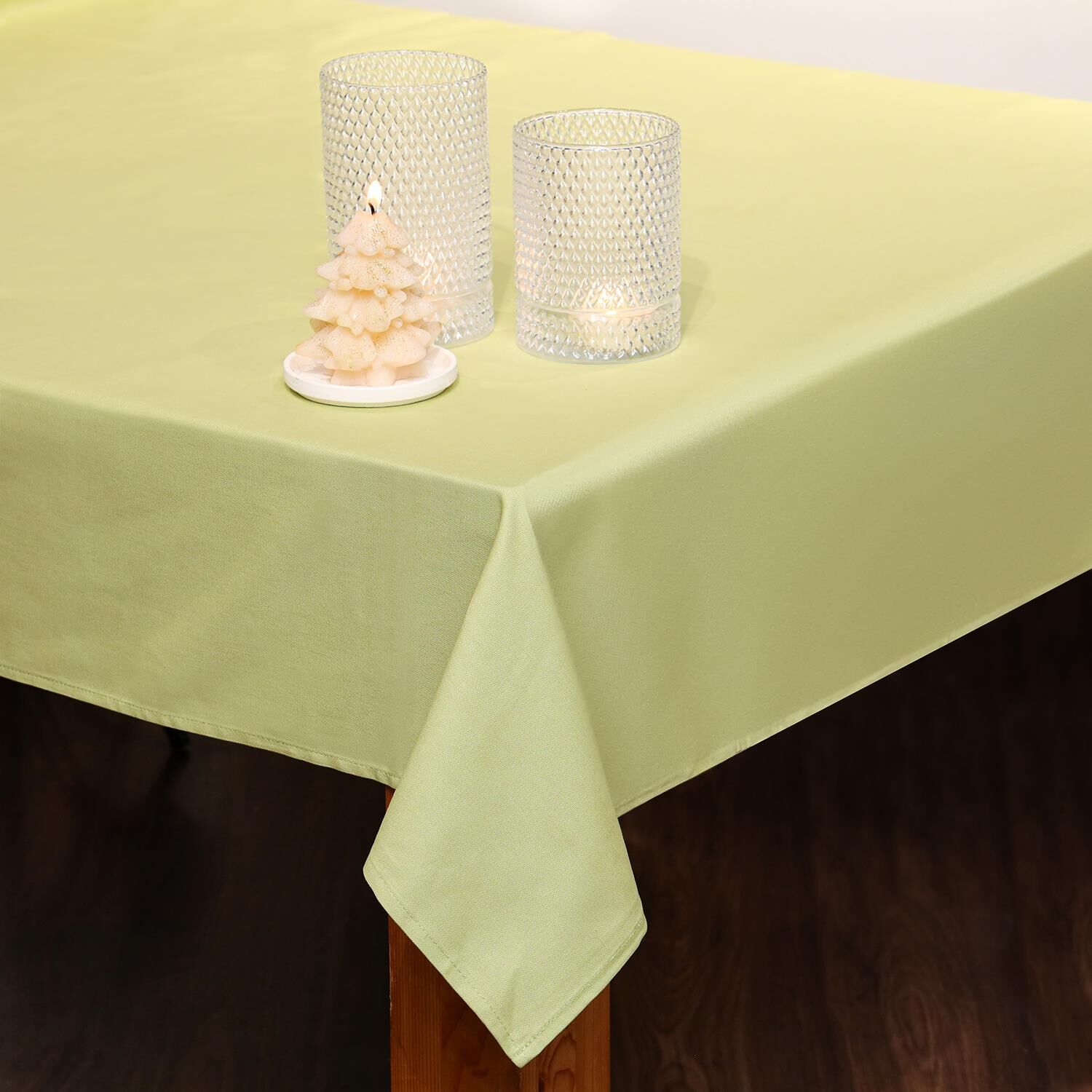 Yeşil Pamuklu Masa Örtüsü (140x180)