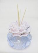 Kristal Şişe Mavi Gül Taşlı Yasemin Sandal  Oda Kokusu