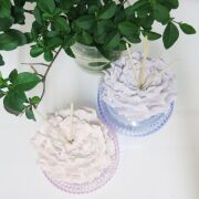 Kristal Şişe Mavi Gül Taşlı Yasemin Sandal  Oda Kokusu