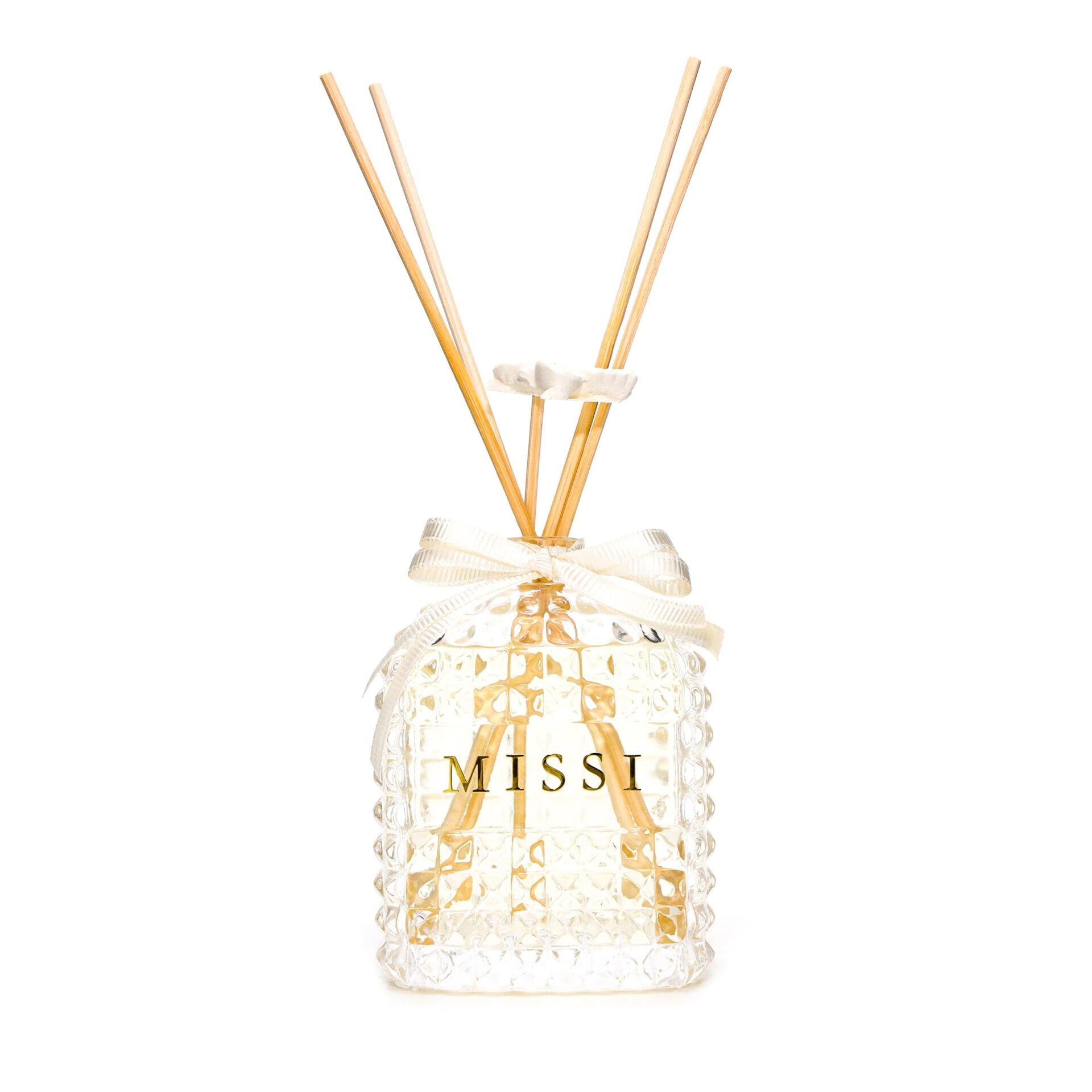 100 ml Oval Kristal Cam Şişe Vanilya Sandal Oda Kokusu