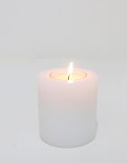 7X8 cm Düz Kesim Blok Mumluk ve Tealıght Seti