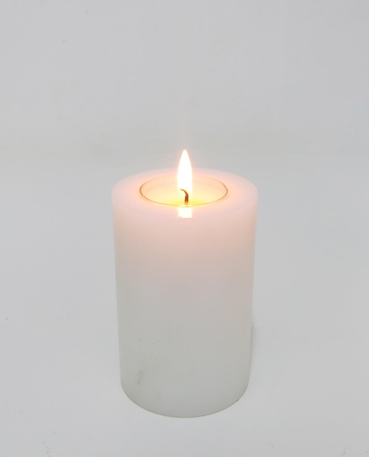 7X11 cm Düz Kesim Blok Mumluk ve Tealıght Seti