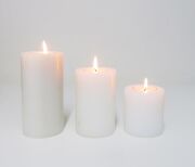 7X11 cm Düz Kesim Blok Mumluk ve Tealıght Seti