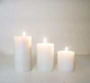 7X14 cm Düz Kesim Blok Mumluk ve Tealıght Seti