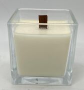 Xl Ahşap Fitilli Black Vanilya Vegan Mum (10X10 cm)