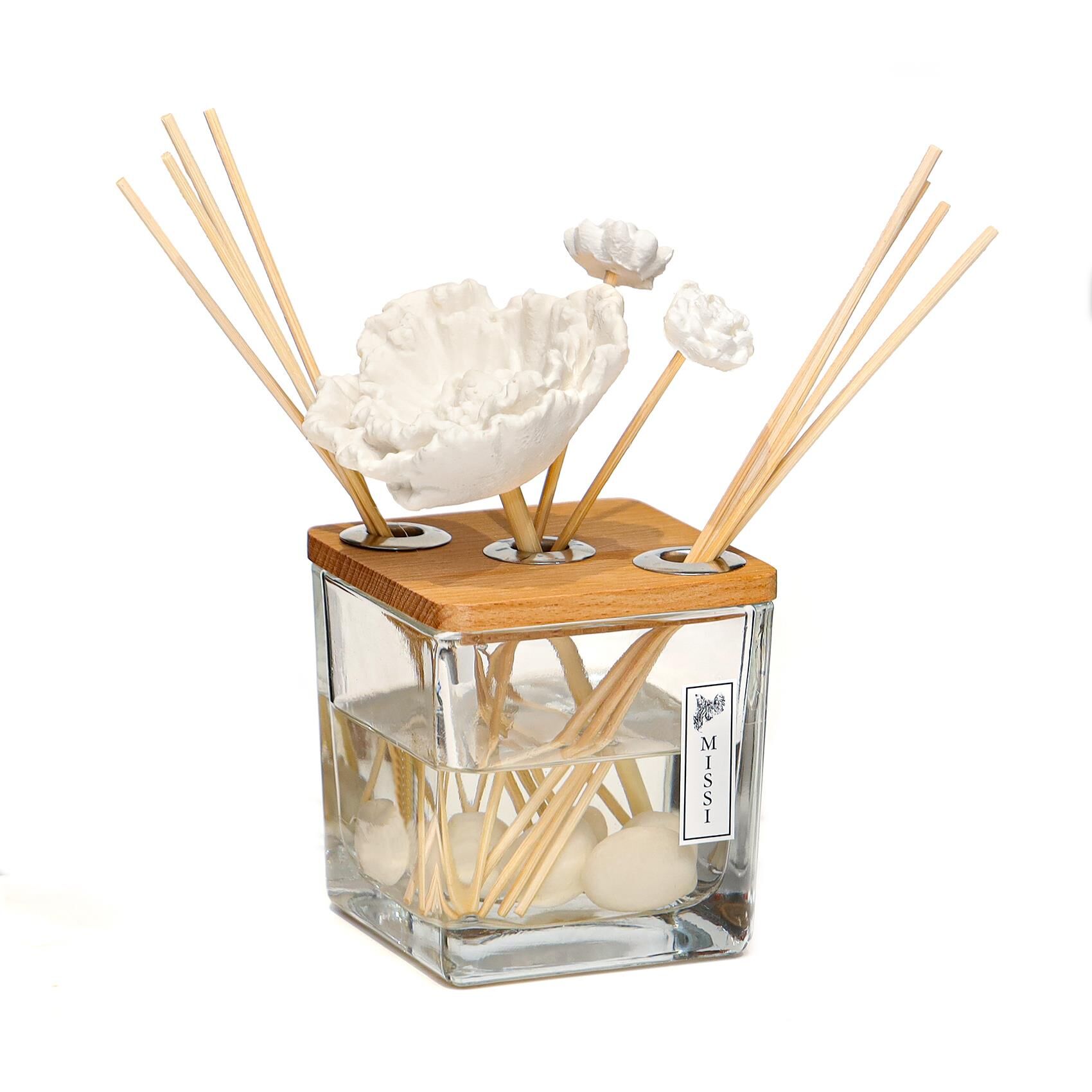 250 ml Dekorlu Masif Ahşap Kapaklı Black Vanilya Oda Kokusu