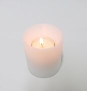 7X8 cm Derin Kesim Blok Mumluk ve Tealıght Seti