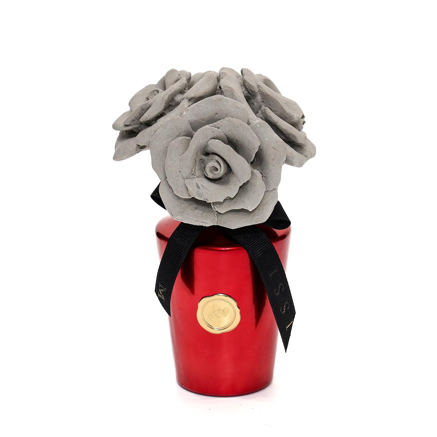 130 ml Kırmızı Golden Glow Gri Gül Demeti Taşlı Black Orchid Oda Kokusu