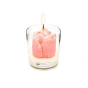 Cam İçi Ottoman Garden Kokulu Pembe Lale Vegan Mum