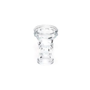 Tekli Kristal Cam Şamdan Mumluk