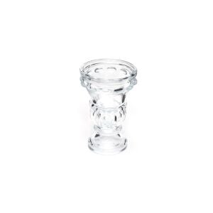 Tekli Kristal Cam Şamdan Mumluk