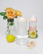 MİSSİ BOĞUMLU CAM MUMLUK VE TEALIGHT MUM SETİ