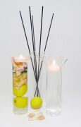 MİSSİ EL YAPIMI RUF YAKA CAM MUMLUK VE TEALIGHT SETİ