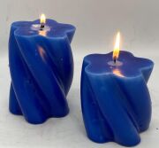 Saks Mavisi 2'li Burgulu Blok Mum