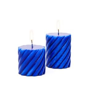 Saks Mavisi 2li Spiral Blok Mum