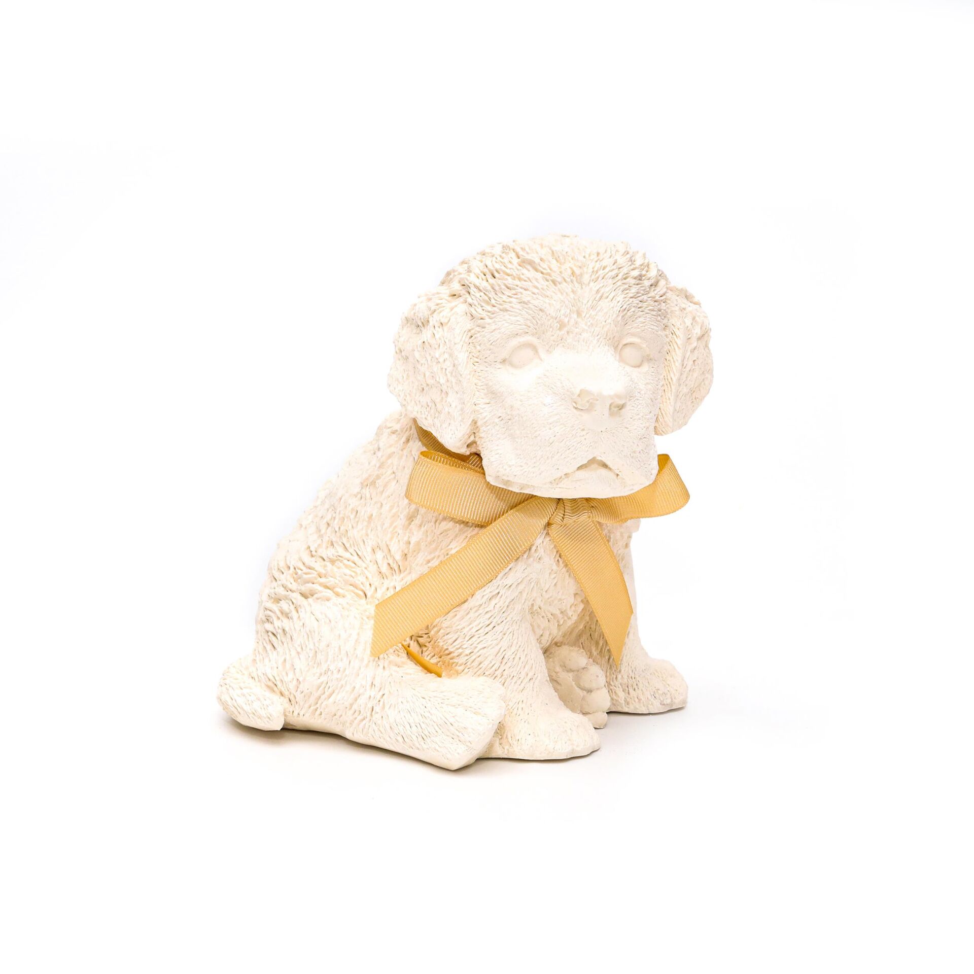 Dekoratif Ekru Dark Amber Kokulu Köpek Biblo/Heykel