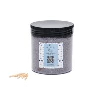 Oud Vanilya Kokulu Gri Yaratıcı İnci Tozu Mum (30 adet fitil ile birlikte)-250 gr