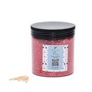 Garden Rose-Pudra Kokulu Pembe Yaratıcı İnci Tozu Mum (30 adet fitil ile birlikte)-250 gr