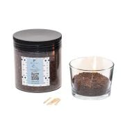 Black Vanilya Kokulu Siyah Yaratıcı İnci Tozu Mum (30 adet fitil ile birlikte)-250 gr