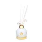 130 ml Beyaz Cam Şişe Seramik Çiçek Taş Bambu Çubuklu White Jasmine Oda Kokusu