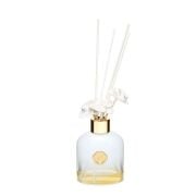 130 ml Beyaz Cam Şişe Seramik Çiçek Taş Bambu Çubuklu White Jasmine Oda Kokusu