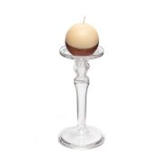 Ayaklı El Yapımı Cam Şamdan Mumluk (23 cm)