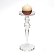 Ayaklı El Yapımı Cam Şamdan Mumluk (30 cm)