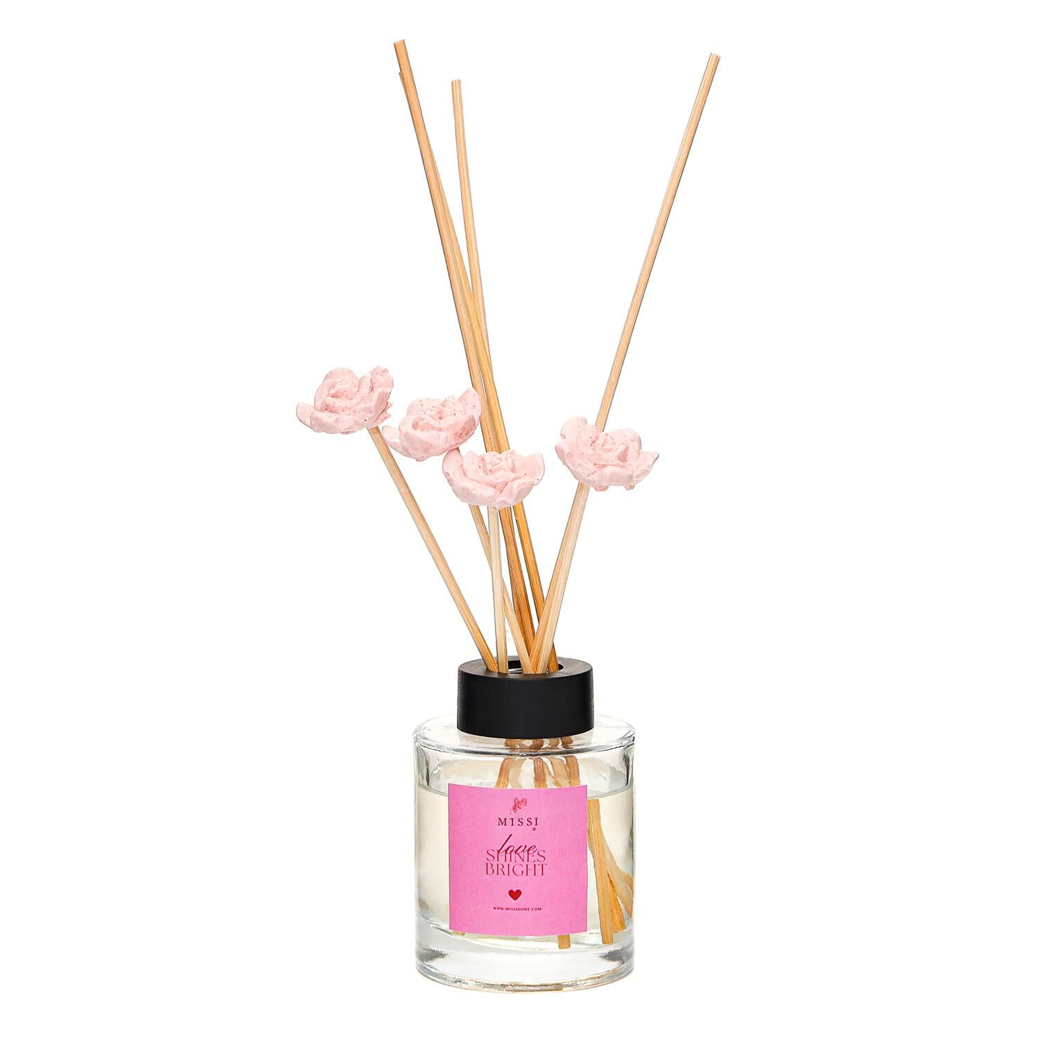 100 ml Pembe Çiçek Taş Çubuklu Rosewood Oda Kokusu