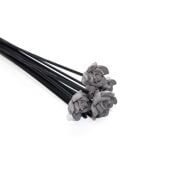 12'li Çiçek Taşlı Siyah Suni Kamış Seti