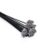 12'li Çiçek Taşlı Siyah Suni Kamış Seti