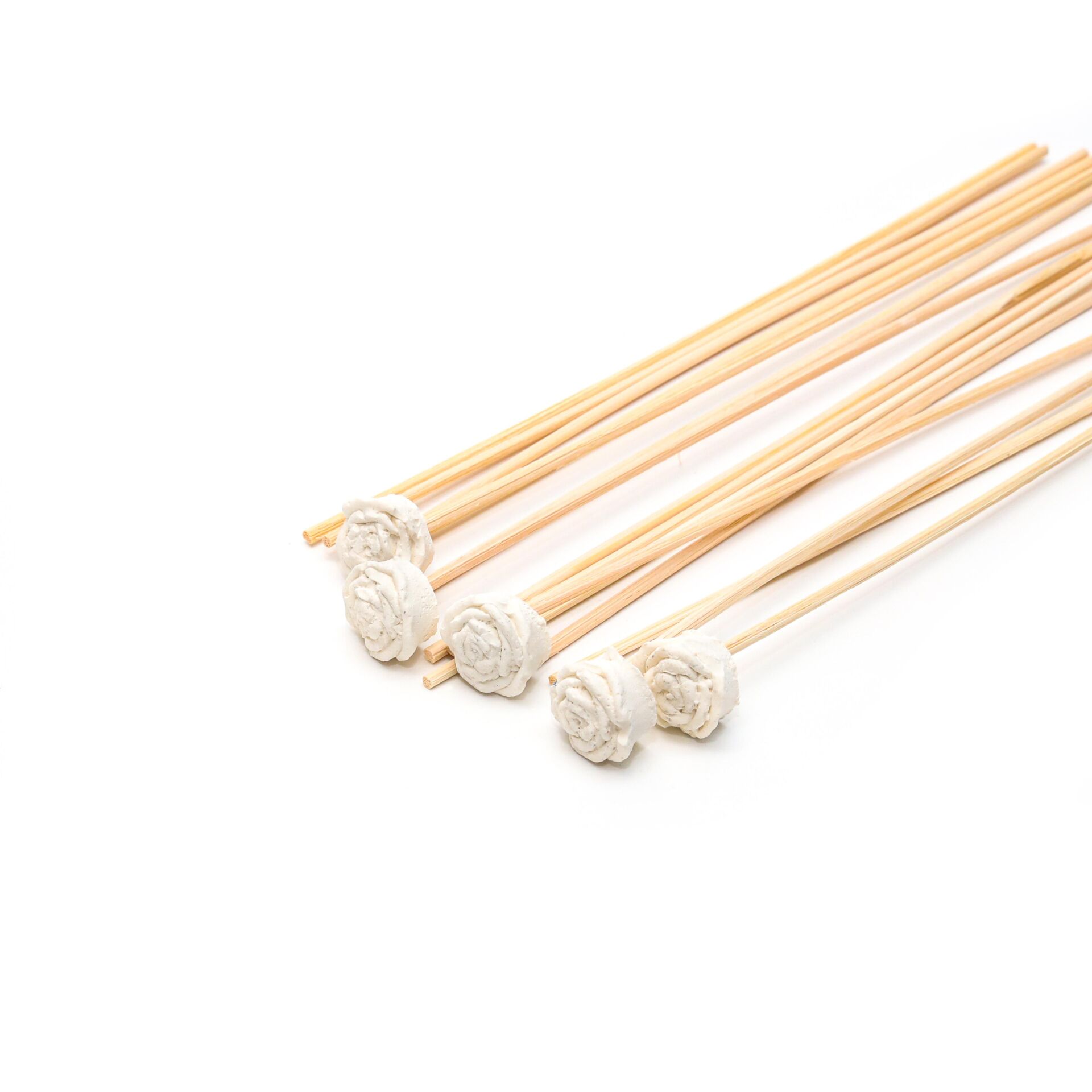 15'li Gül Taşlı Doğal Bambu Kamış Seti