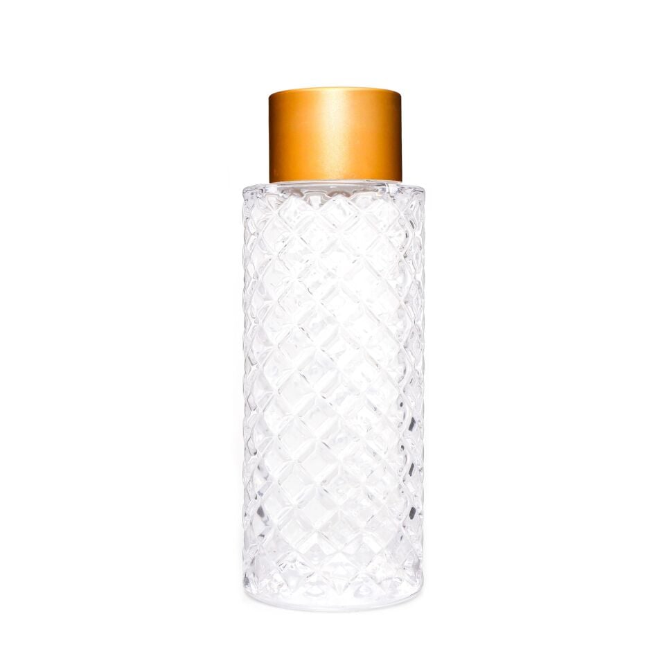 230 ml Kristal Cam Şişe Dark Amber Kolonya