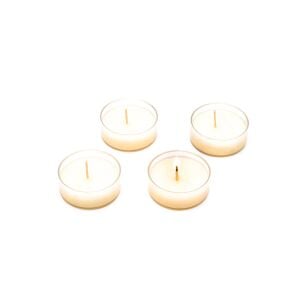 4'lü Dark Amber Kokulu Bitkisel Tealight Mum Seti