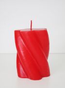 MİSSİ BURGULU SİLİNDİR MUM-10 CM KIRMIZI