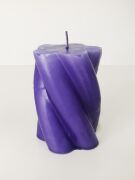 MİSSİ BURGULU SİLİNDİR MUM-10 CM KIRMIZI