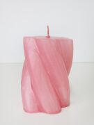 MİSSİ BURGULU SİLİNDİR MUM-10 CM KIRMIZI