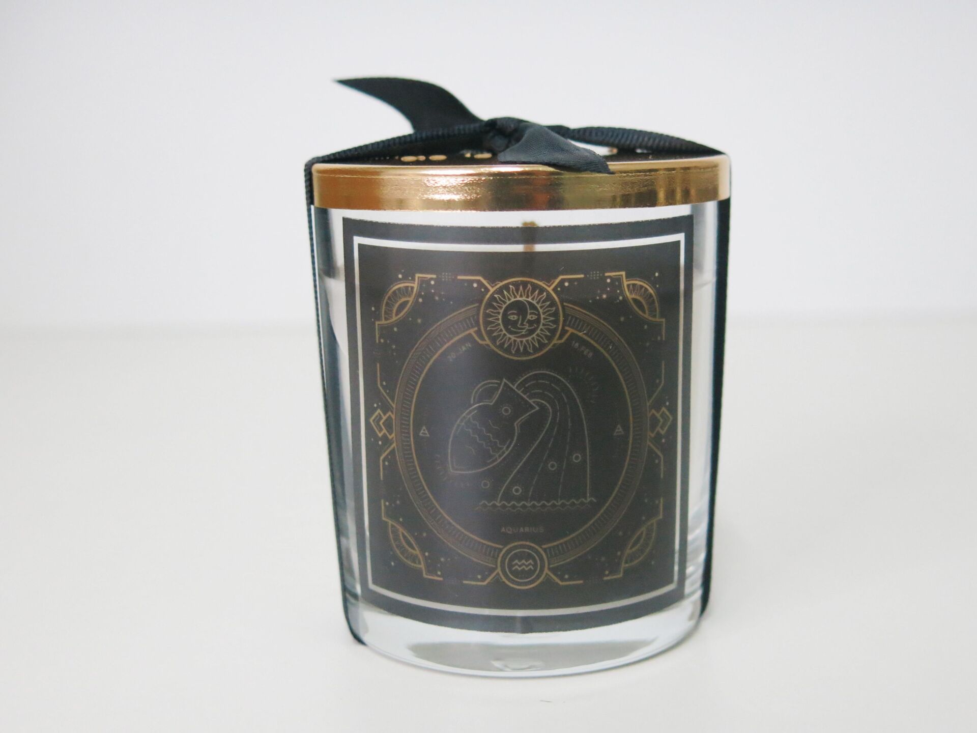 Kapaklı Kova Burcu Kokulu Vegan Mum (140 gr)