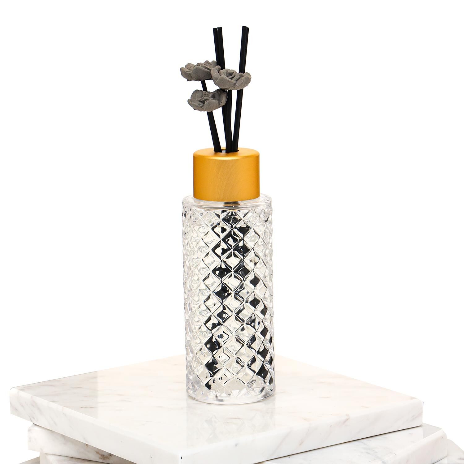 230 ml Kristal Cam Şişe Dark Amber Oda Kokusu