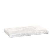 Dekoratif Sunumluk Gri Dalgalar Doğal Mermer Taş - 27x16 cm